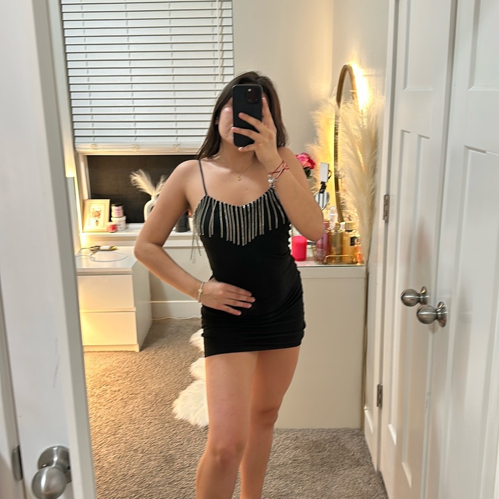 Black dress with sparkles